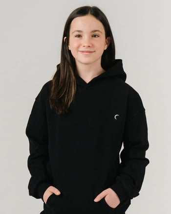Kids' Black Relaxation Hoodie