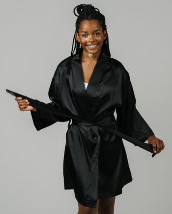 Black Lustre Robe    