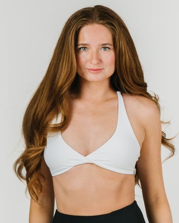 White Twist Bra