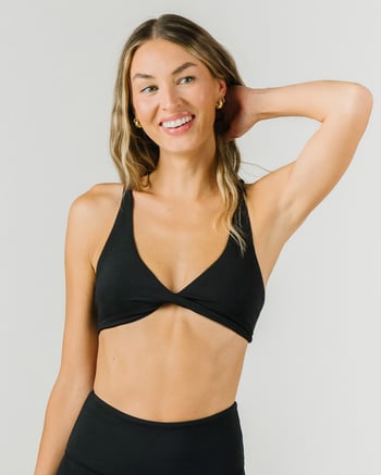Black Twist Bra