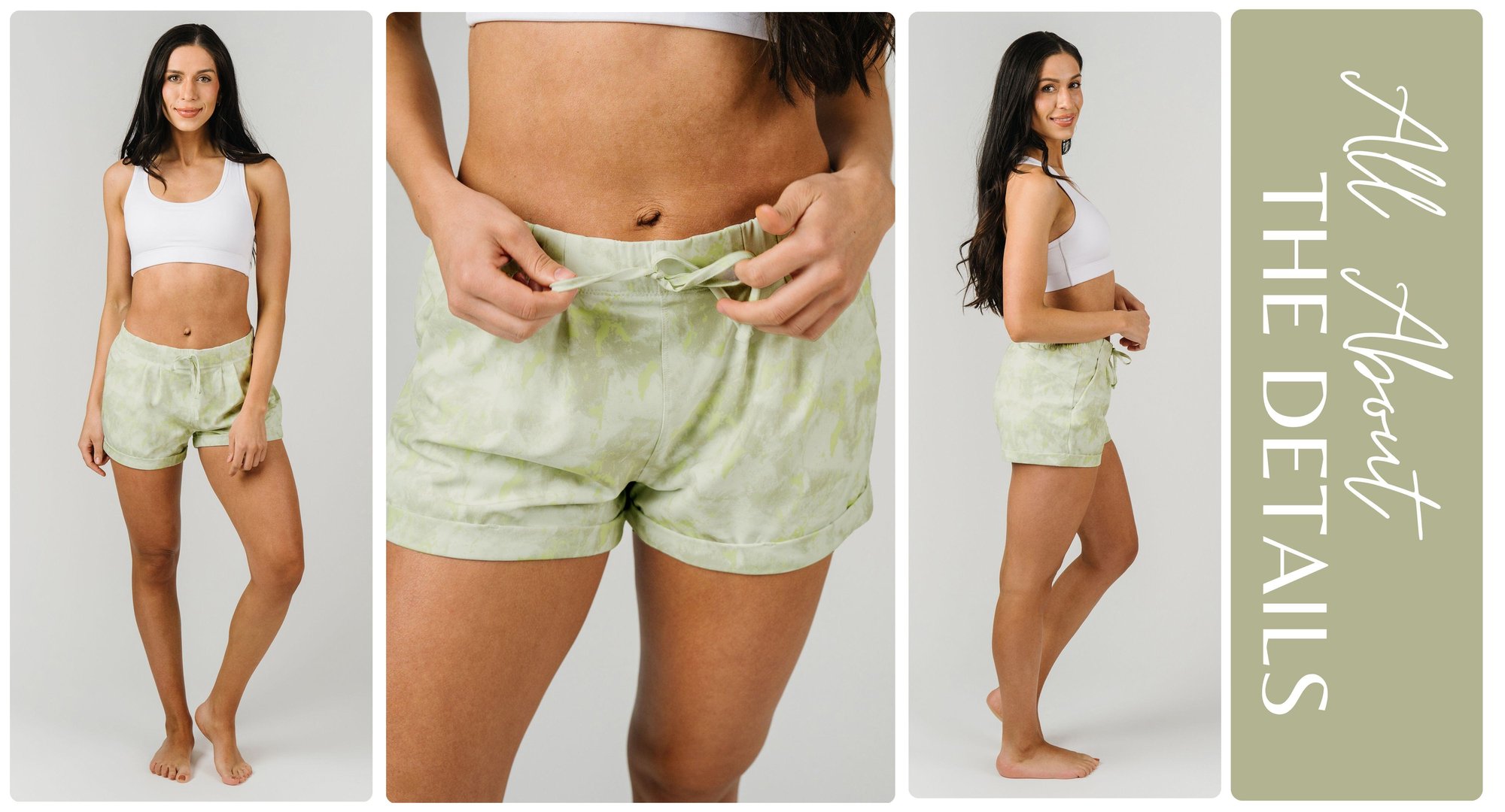 Green Swash Summer Shorts